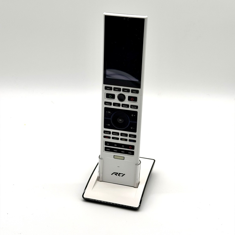 RTI T3x Wireless Touchscreen Remote Control System with Charging Cradle White